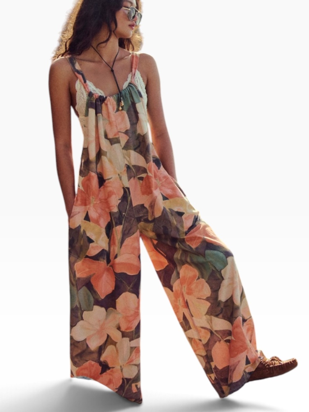We The Free Freebird Printed Jumpsuit Free People Floral